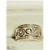 Image 1 : 15) STERLING SILVER CZ RINGS (6.8G) SIZE 7