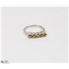 Image 1 : 18) STERLING SILVER CITRINE RING SIZE 7