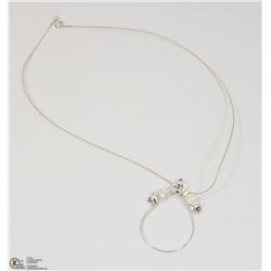 48) STERLING SILVER NECKLACE
