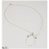 Image 1 : 48) STERLING SILVER NECKLACE