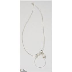 49) STERLING SILVER NECKLACE