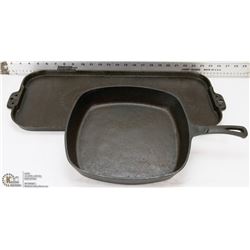 CAST IRON COOKING LOT.