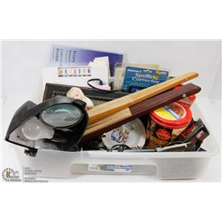 BOX OF COLLECTIBLES & MISC.