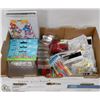 Image 1 : BOX OF PARTY SUPPLIED INCLUDING TONGS, PICKS, MINI