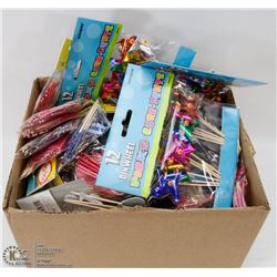 BOX OF ASSORTED PICKS INCLUDING PINWHEEL, LOVE