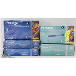 SET OF 5 BOXES OF ASSORTED NITRILE POWDER-FREE