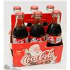Image 1 : 6 PACK OF VINTAGE COKE BOTTLES, ORIGINAL PACKAGING