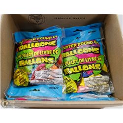 4  LBS OF BALLOONS – ASSORTED SHAPES, SIZES