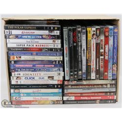BOX OF DVDS