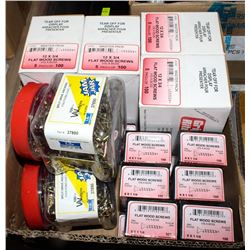 FLAT OF ASSORTED GRIP-RITE FASTENERS / SCREWS