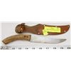 Image 1 : OLD BONE HANDLED KNIFE WITH SHEATH.