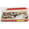 Image 1 : BOX OF MARKED SILVER DINNERWARE.