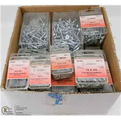 CASE OF ASSORTED COMMERCIAL SCREWS WOOD FINISHING