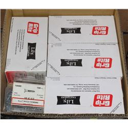 FLAT OF ASSORTED GRIP-RITE FASTENERS