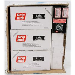 CASE OF ASSORTED COMMERCIAL SCREWS WOOD FINISHING