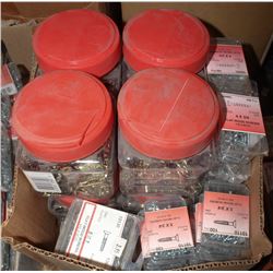 FLAT OF ASSORTED GRIP-RITE FASTENERS / SCREWS