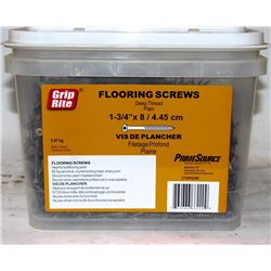 PAIL OF GRIP-RITE FLOORING SCREWS 1-3/4" X 8