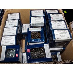 FLAT OF ASSORTED GRIP-RITE FASTENERS / SCREWS