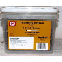 PAIL OF GRIP-RITE FLOORING SCREWS 1-3/4" X 8