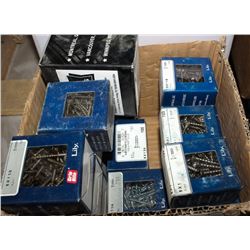 FLAT OF ASSORTED GRIP-RITE FASTENERS / SCREWS