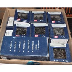 FLAT OF ASSORTED GRIP-RITE FASTENERS / SCREWS