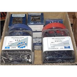 FLAT OF ASSORTED GRIP-RITE FASTENERS / SCREWS