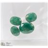 Image 1 : #142- NATURAL GREEN EMERALD GEMSTONE  39CT