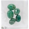 Image 1 : #143- NATURAL GREEN EMERALD GEMSTONE  45.5CT