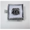 Image 1 : 10 - ROUTE 66 RHODIUM PLATED & BLACK