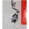Image 1 : 15 - OVAL FACETED AMETHYST PENDANT
