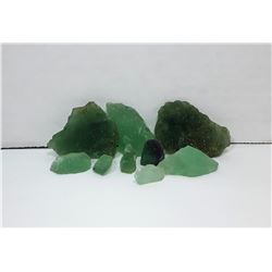 18)  PALE GREEN FLUORITE NATURAL