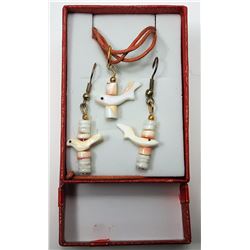 3)  ABORIGINAL BONE FISH PENDANT