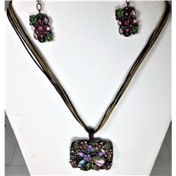 24)  BOHO STYLE BRONZE TONE RECTANGULAR