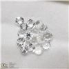 Image 1 : 4) GENUINE COLORLESS QUARTZ, 3-4MM ROUNDS, APPROX
