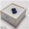 Image 2 : 85) 2 ENHANCED BLUE SAPPHIRES, 9X7MM OVALS,