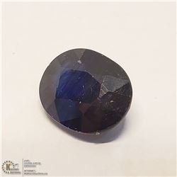 25) ENHANCED BLUE SAPPHIRE, OVAL, APPROX, 8 CTS