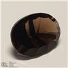 Image 2 : 55) SMOKY QUARTZ, OPTIC CUT, OVAL, APPROX 7 CTS