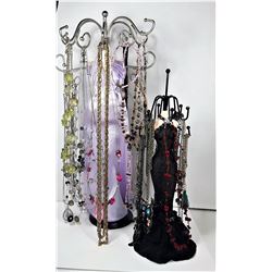 1)  LOT OF 2 BALL GOWN JEWELRY