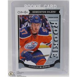 CONNOR MCDAVID O-PEE-CHEE ROOKIE CARD