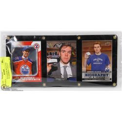 3 FRAMED CONNOR MCDAVID CARDS, 1ST OVERALL DRAFT