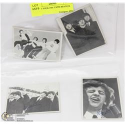 LOT OF FOUR 1964 TOPPS BEATLES CARD