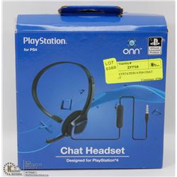 ONN PLAYSTATION 4 PS4 CHAT HEADSET