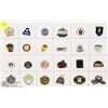 Image 1 : SHEET OF 24 ASSORTED SCHOOL PINS