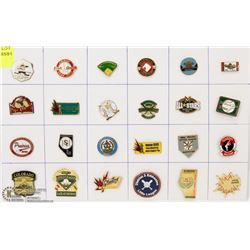 SHEET OF 24 LITTLE LEAGUE BASEBALL PINS