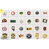 Image 1 : SHEET OF 24 LITTLE LEAGUE BASEBALL PINS