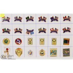 SHEET OF 24 GOODWILL GAMES PINS