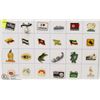 Image 1 : SHEET OF 24 WORLD PINS