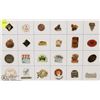 Image 1 : SHEET OF 24 CASINO PINS