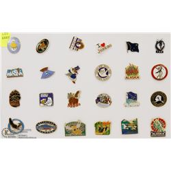 SHEET OF 24 ALASKA PINS