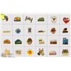 Image 1 : SHEET OF 24 USA CITY PINS